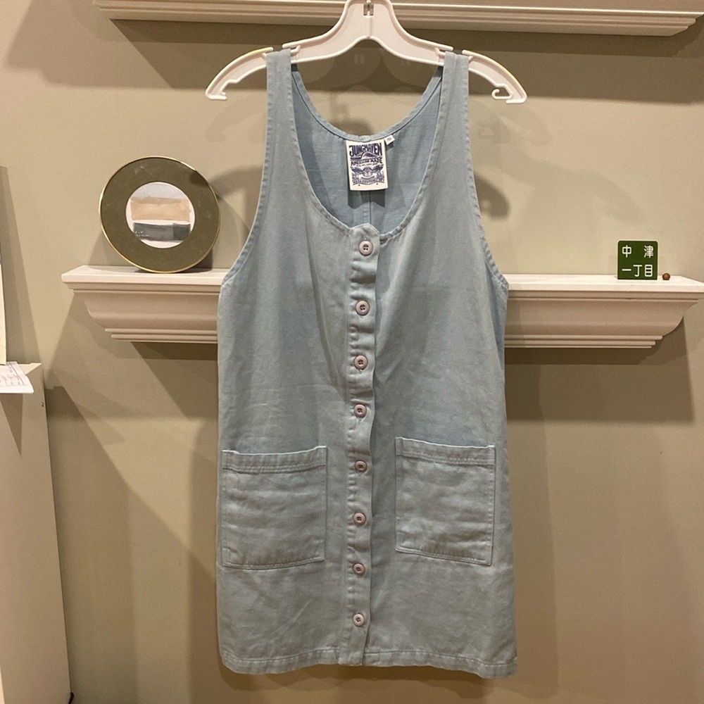 Jungmaven Jumper Dress in Seafoam Green